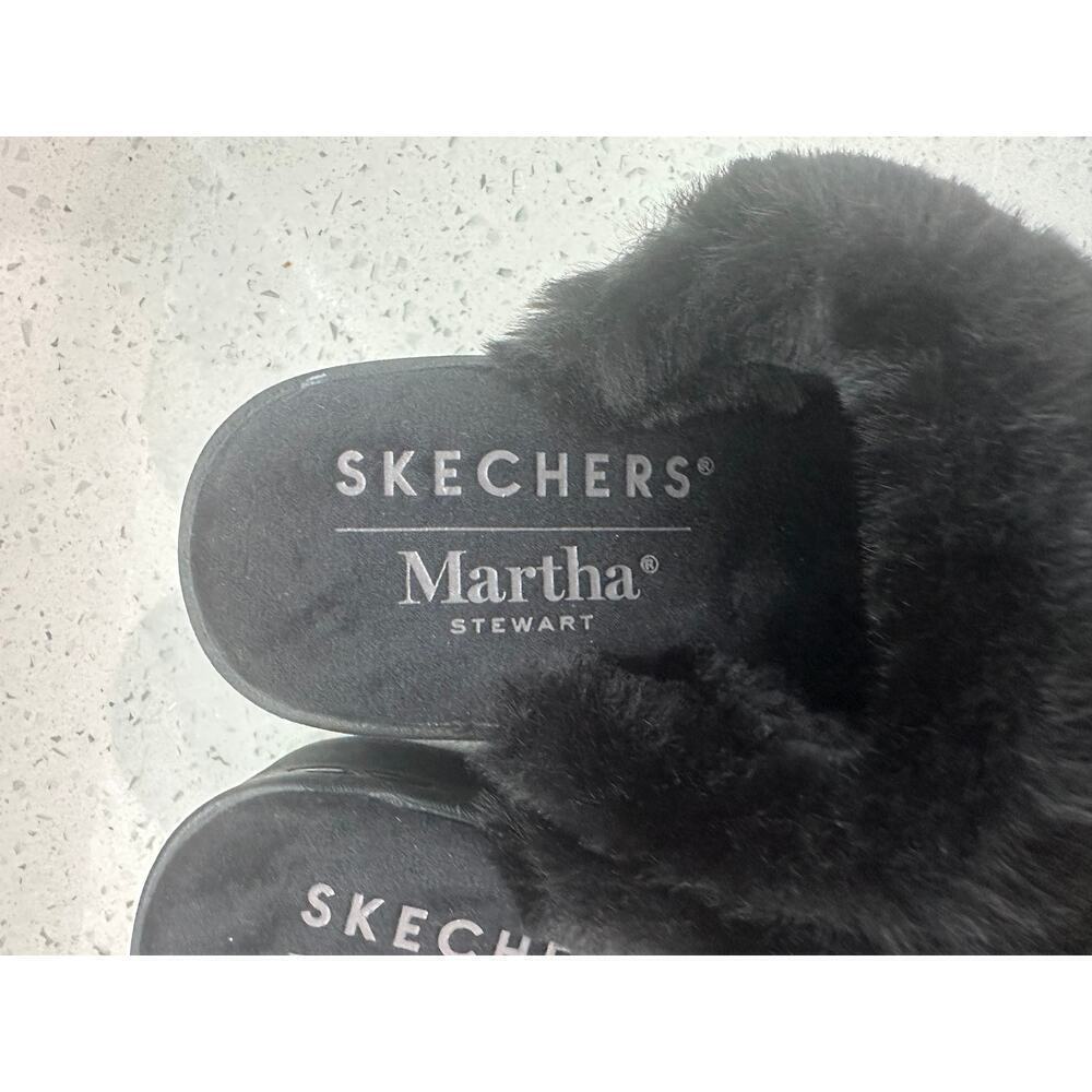 Martha Stewart x Skechers Pier-Lite Mules Cozy High Black Size 5 - Picture 2 of 3